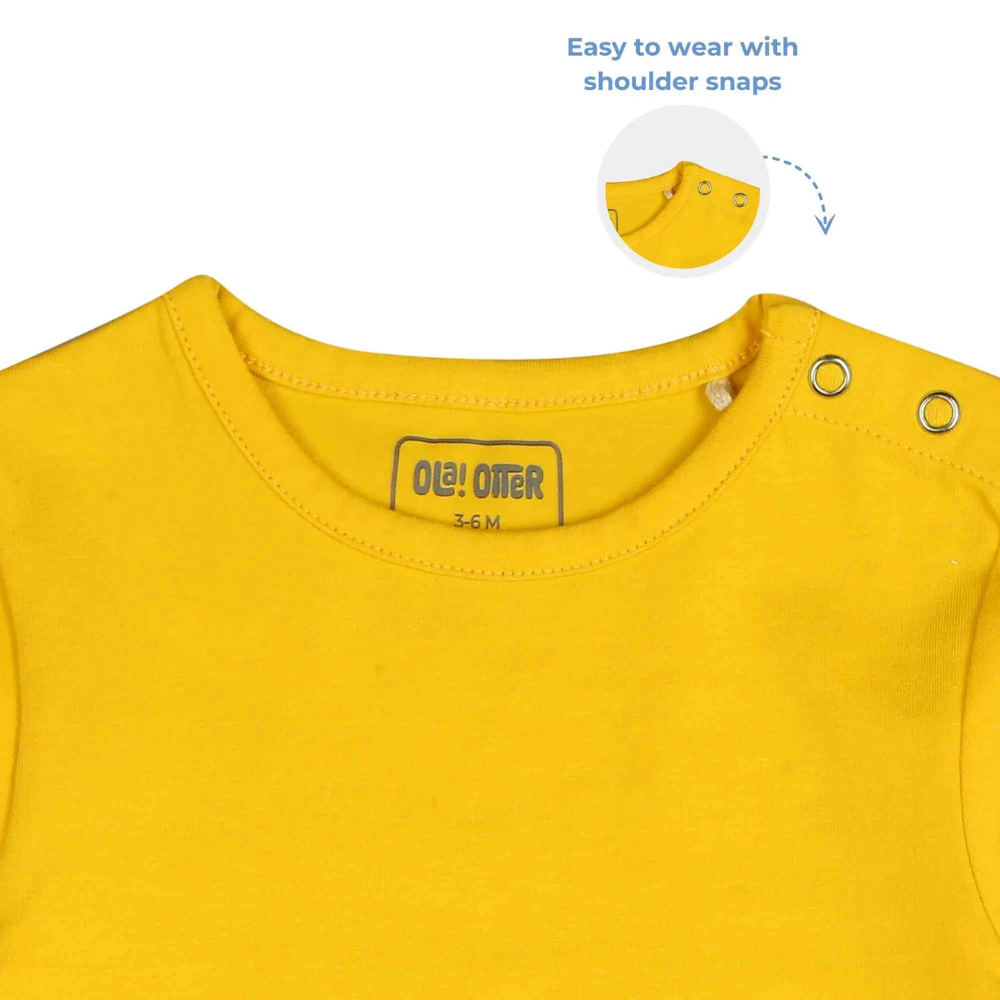 Ola Otter - Sleepsuit With Footsie - Dandelion Yellow