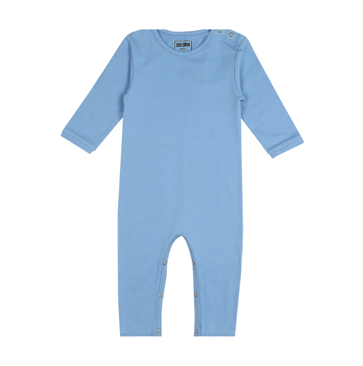Ola Otter - Sleepsuit Without Footsie - Cornflower Blue