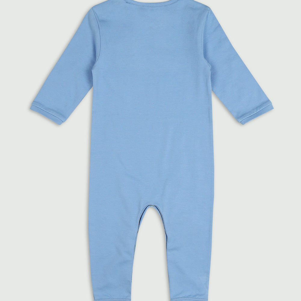 Ola Otter - Sleepsuit Without Footsie - Cornflower Blue