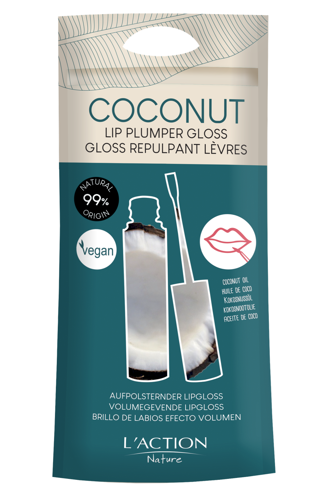 لاكشون - ملمّع تكبير الشفاه بجوز الهند - 10 مل