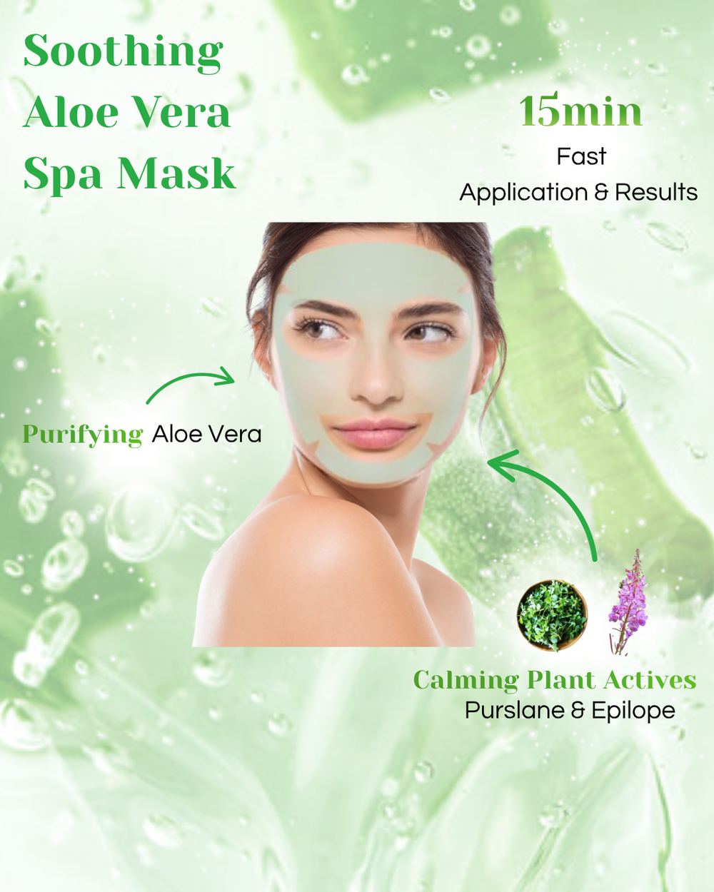 لاكشن - ماسك سبا مرطّب مهدئ بالصبار