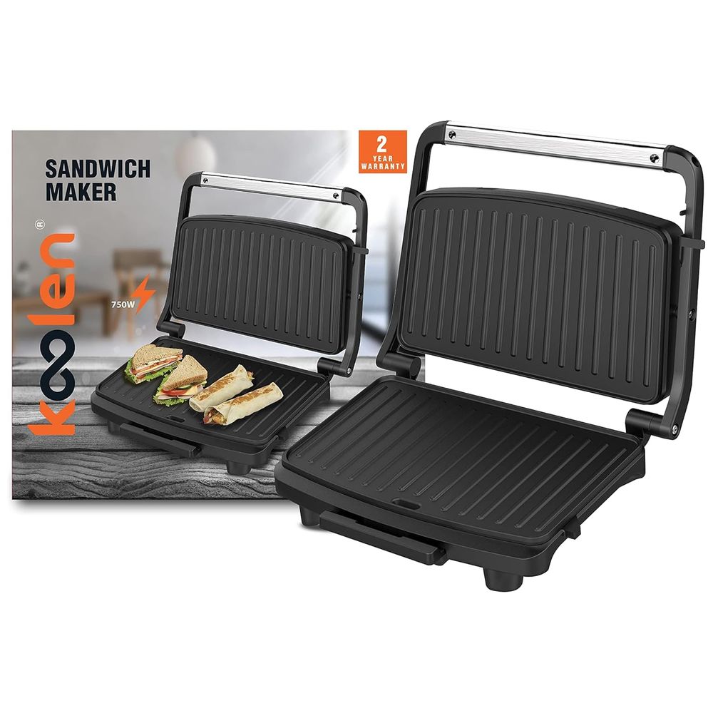 كولين - صانعة الساندوتشات الكهربائية - أسود - 750 واط