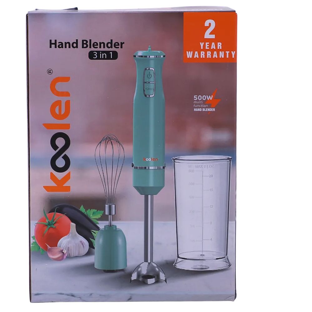 كولين - خلاط يدوي كهربائي 2 في 1 - أخضر - 500 واط