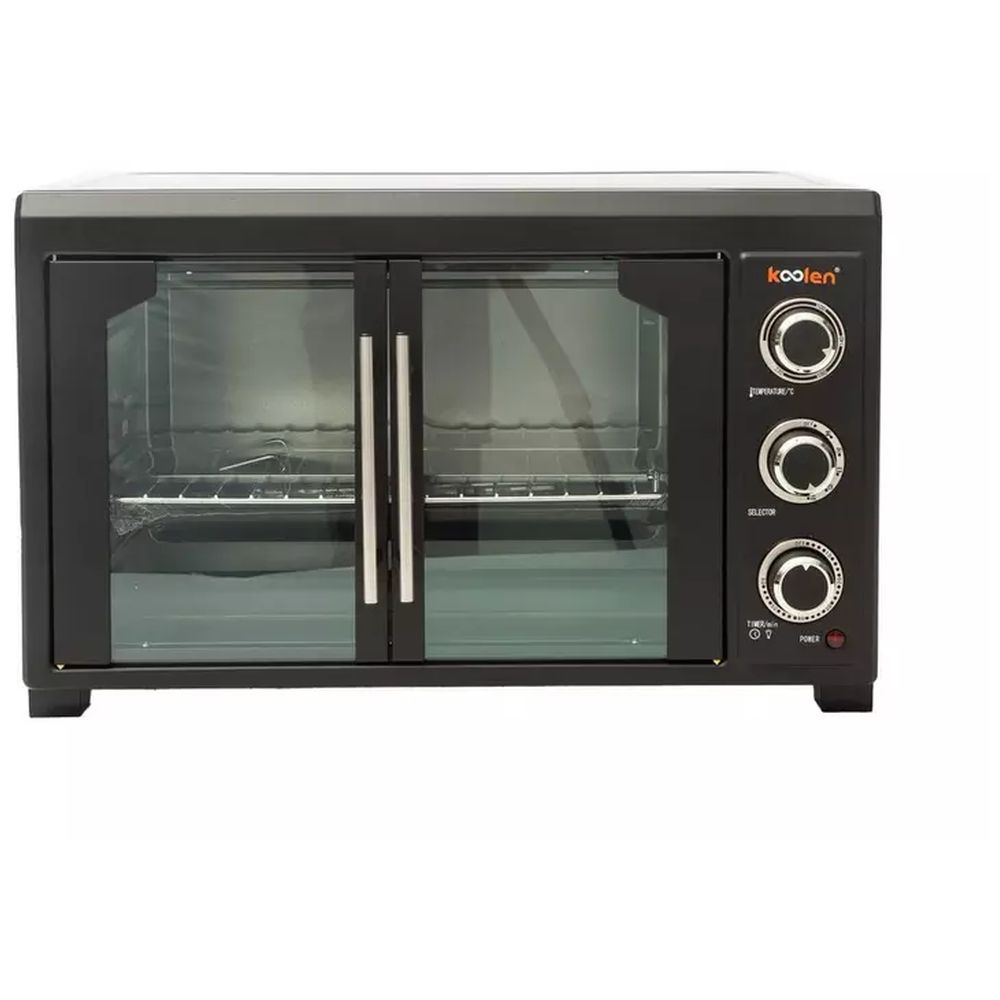 كولين - فرن كهربائي مع باب فرنسي - أسود - 45 لتر - 2000 واط