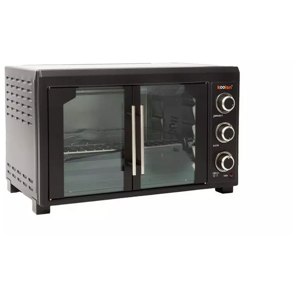 كولين - فرن كهربائي مع باب فرنسي - أسود - 45 لتر - 2000 واط