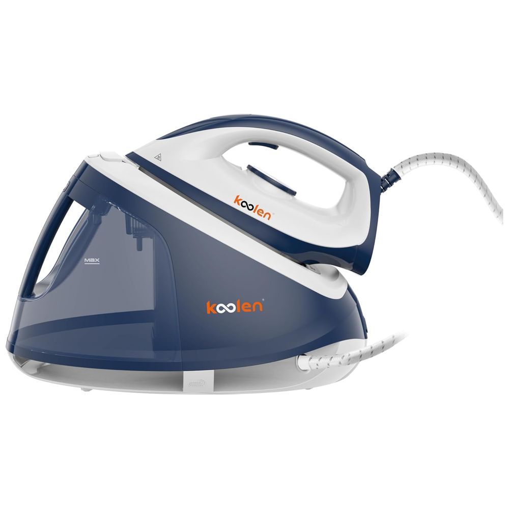 كولين - محطة مكواة بخار - أبيض وأزرق - 1.8 لتر - 2400 واط