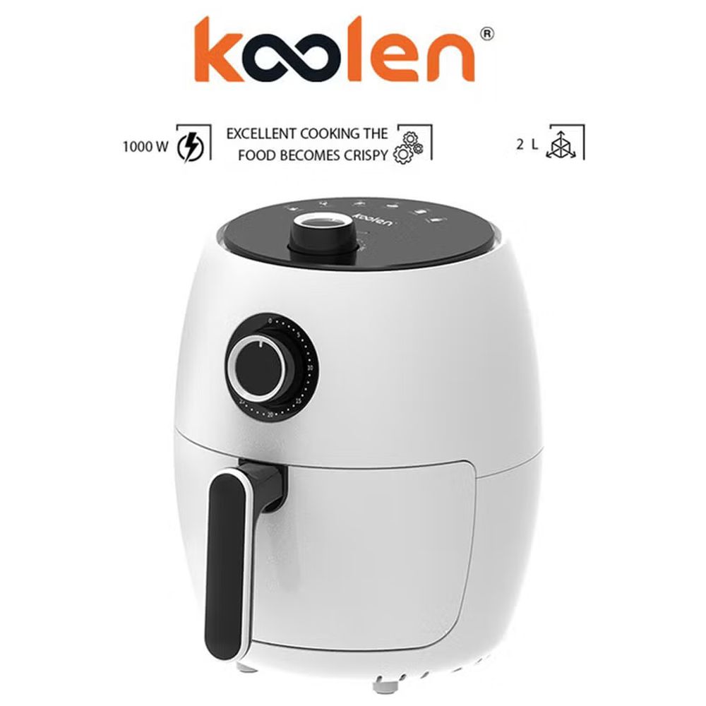 Koolen Electric Air Fryer - White - 2L - 1000 W