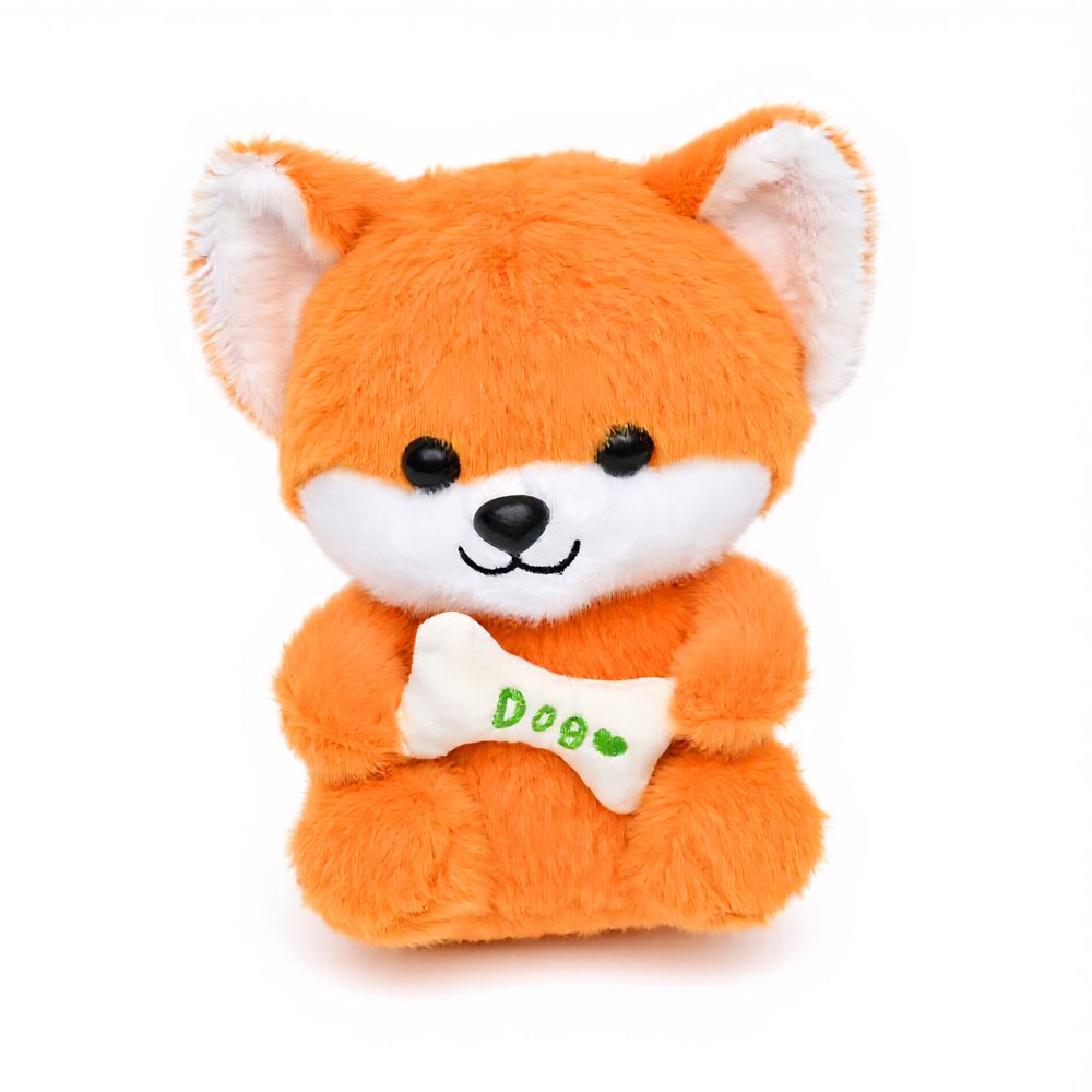 Toto Toys - Plush Soft Toy-Dog 23 Cm - Orange