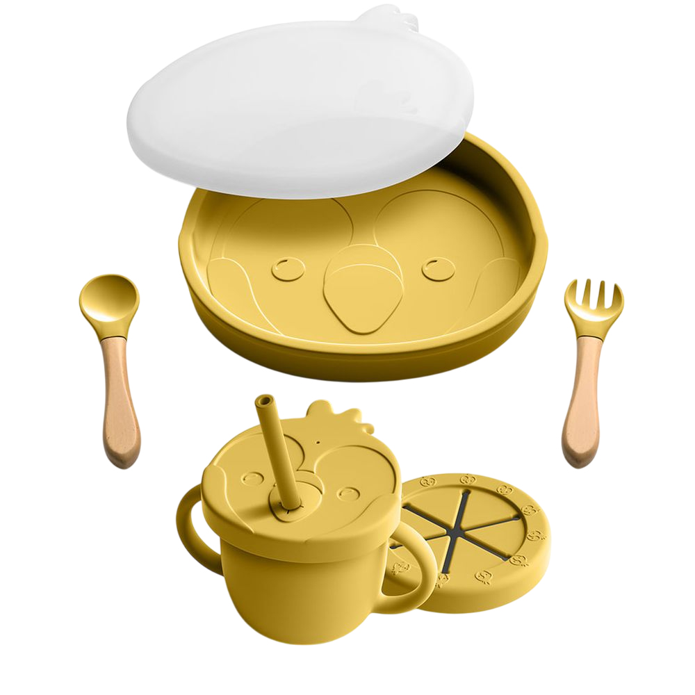 بيمبلي - مجموعة أدوات المائدة 8 في 1 - أصفر - 8 قطع