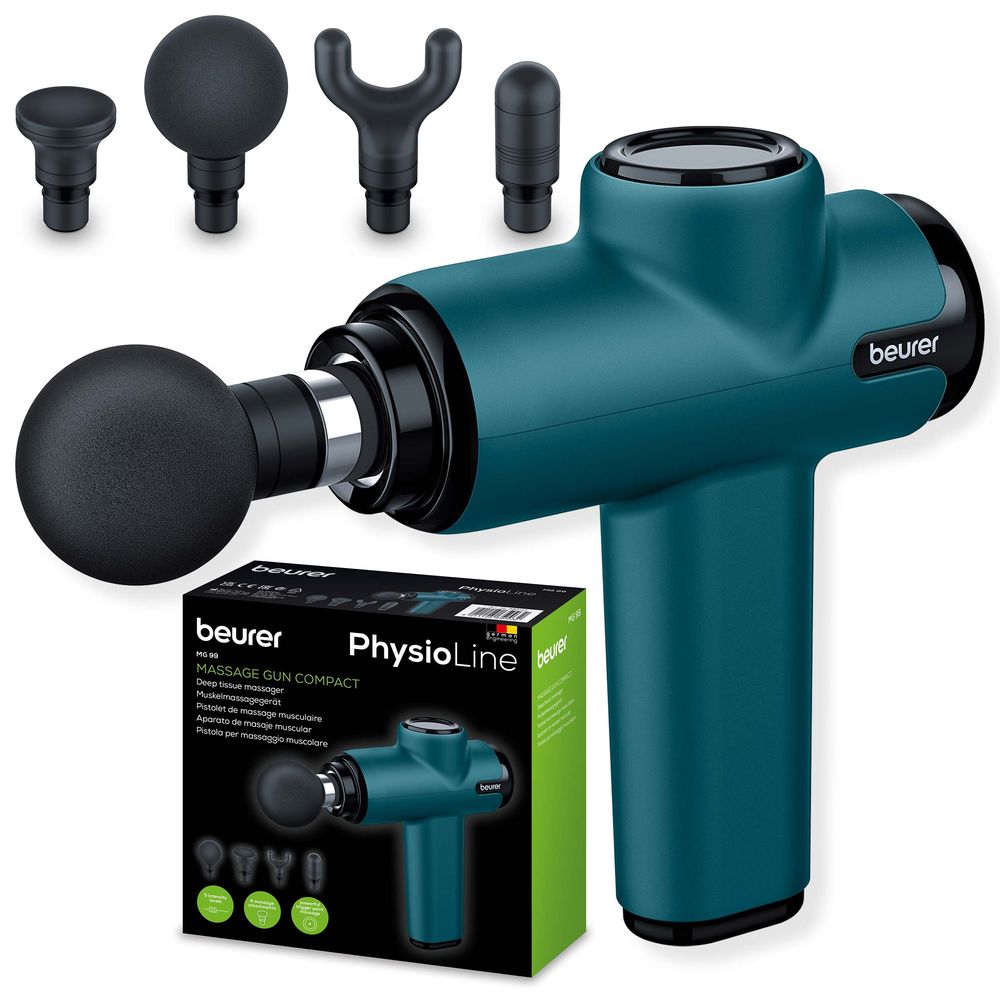 Beurer - Compact Massage Gun With 4 Attachments