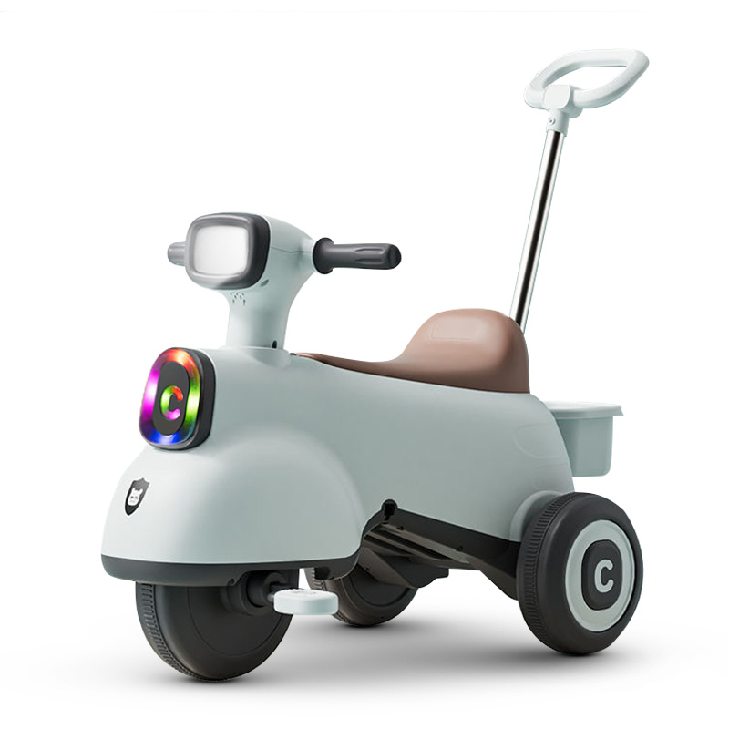 بايبي - دراجة ركوب تعمل بالبطارية 3 في 1 - أزرق