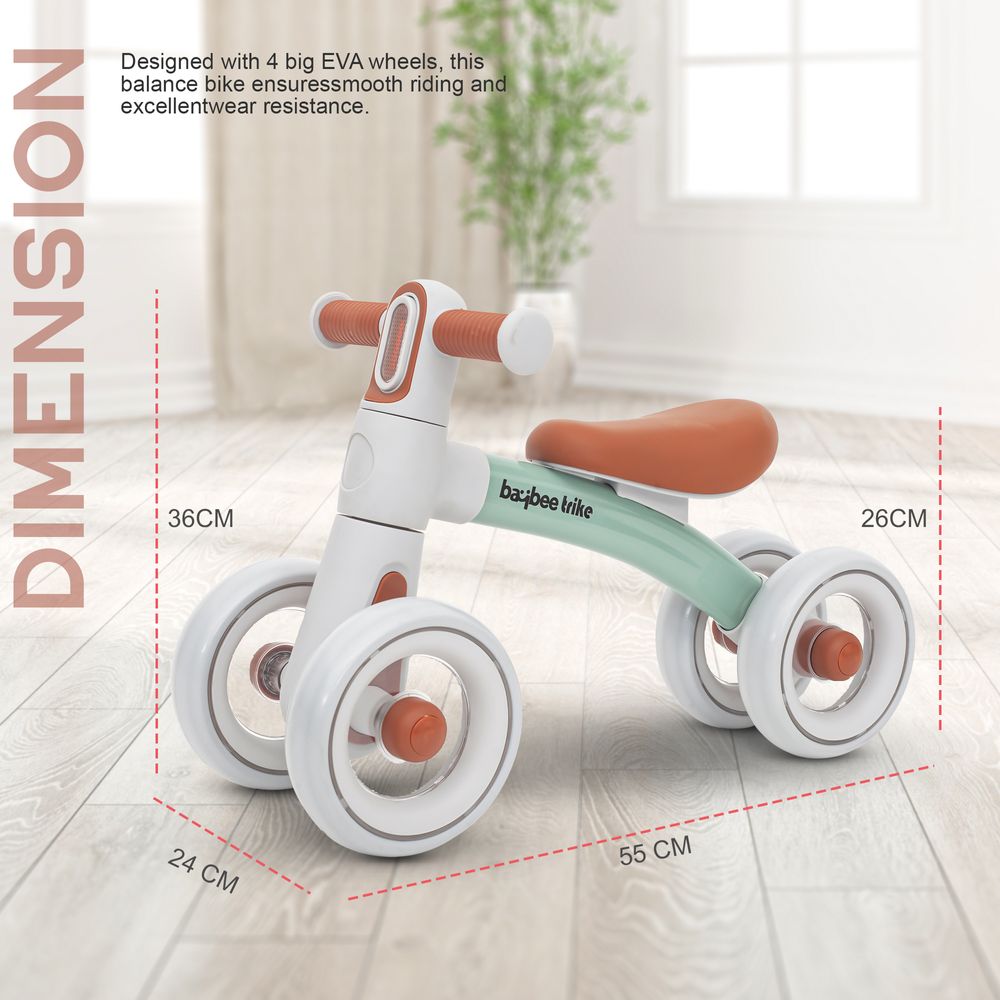 Baybee - Balance Bike Kids Tricycles - Brown