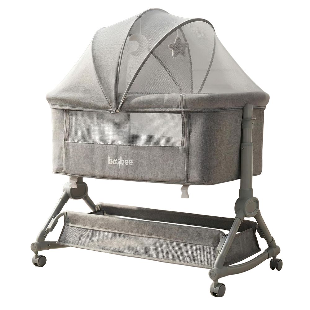 Baybee - 2 In 1 Baby Crib Bassinet With Wheels