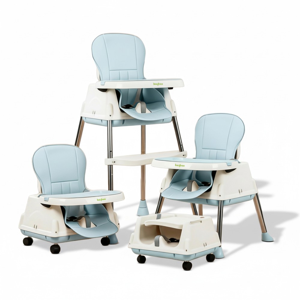 Baybee 4-In-1 Convertible Baby High Chair Blue