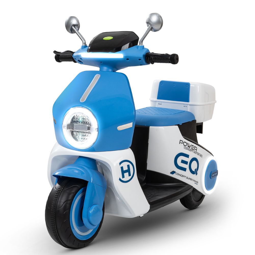 Baybee - Kid's Daft Battery Operated Ride-On Scooter - Blue