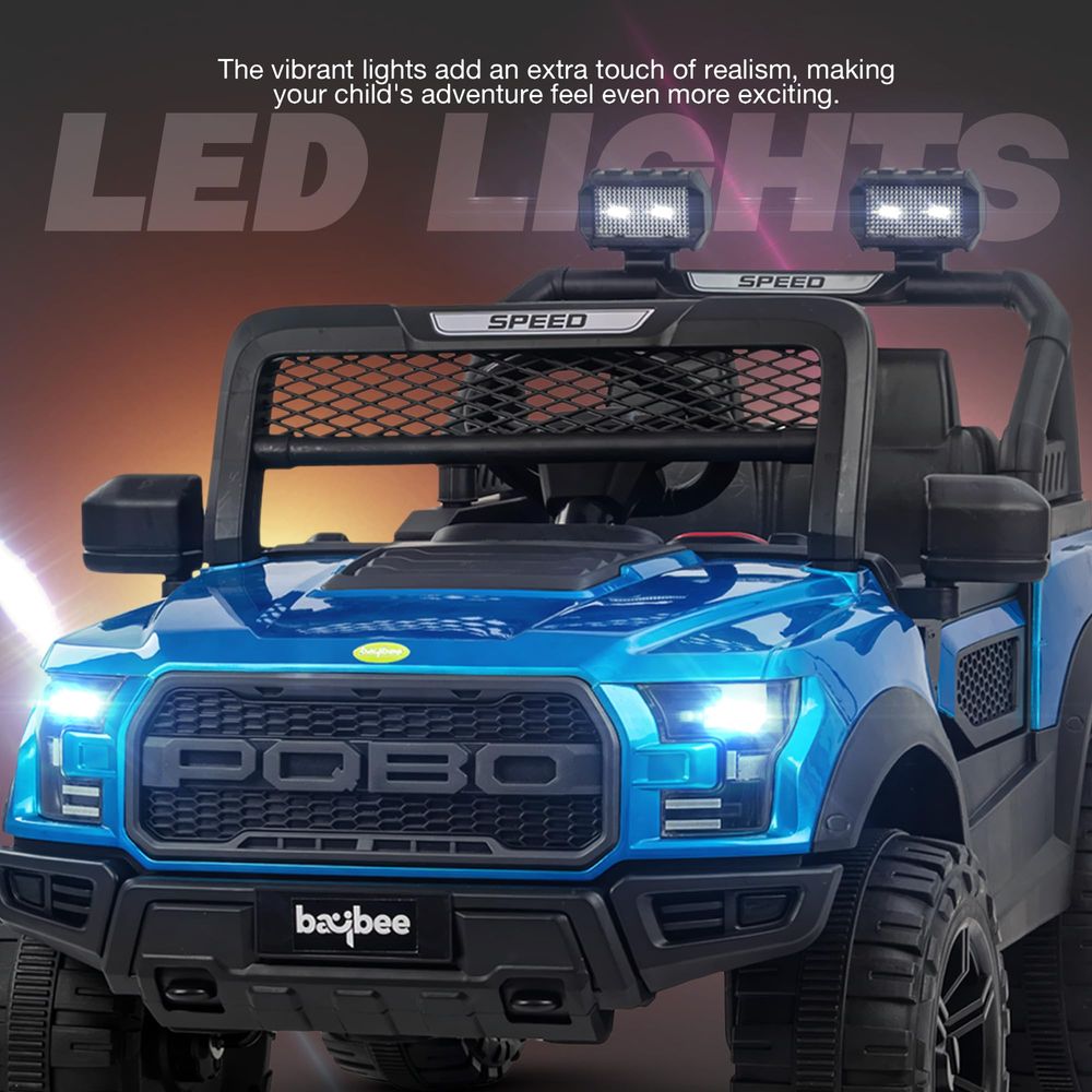Baybee - Bronco Battery Operated Ride-On Jeep - Blue