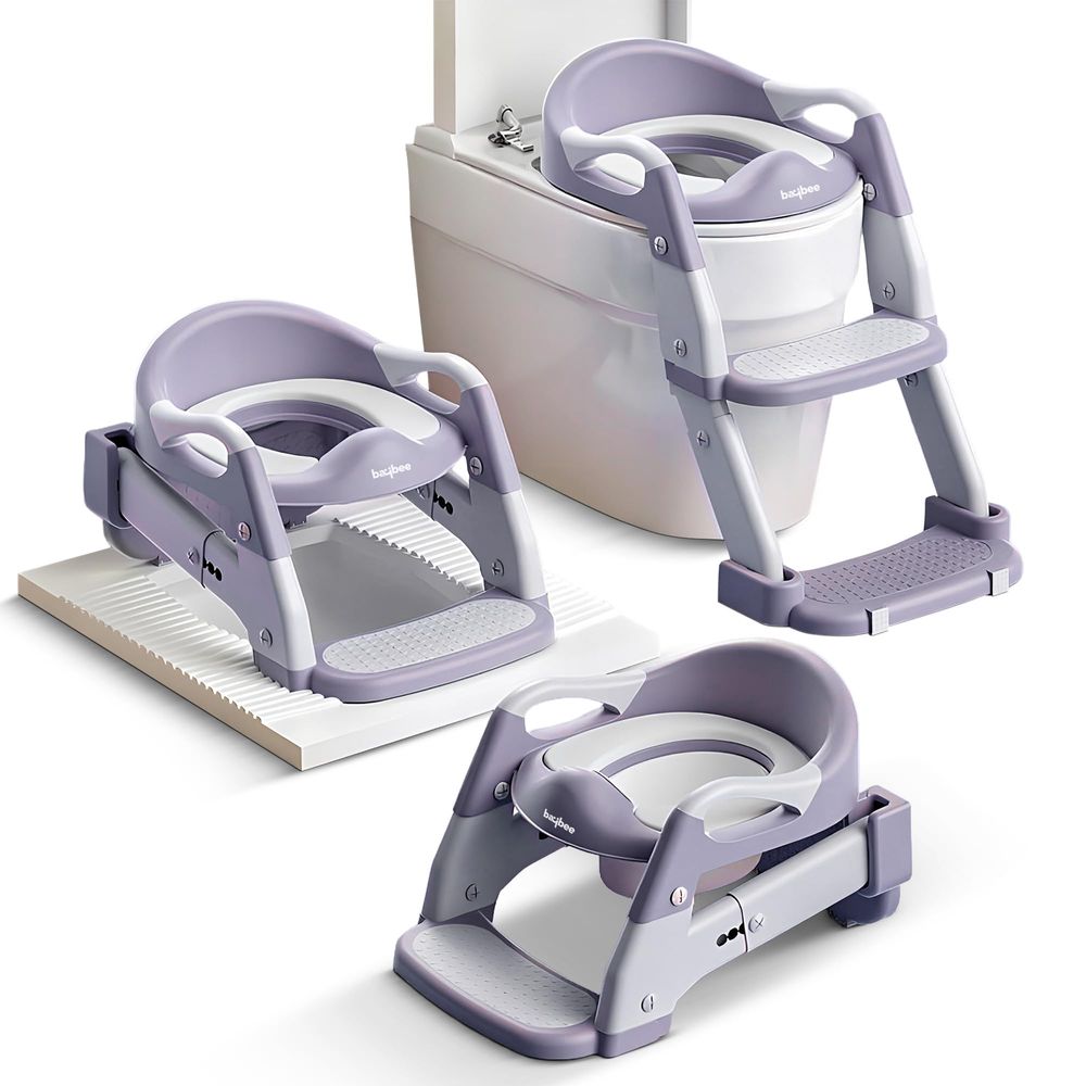 Baybee - 3-In-1 Wobble Baby Potty Seat With Ladder - Multicolor