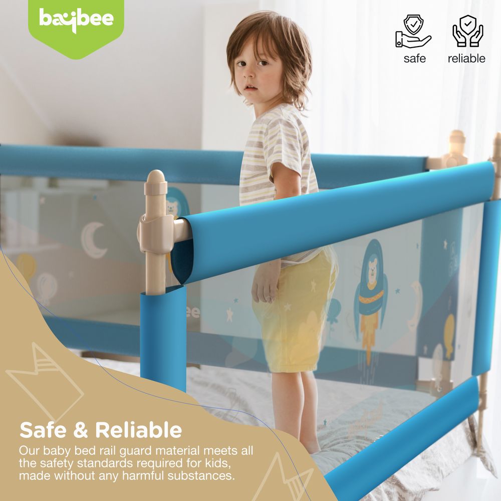 Baybee Baby Safety Bed Rail Guard - MultiColor