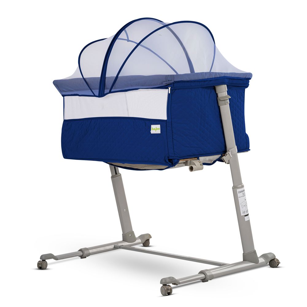 Baybee Cradella Convertible Baby Cradle - Navy Blue
