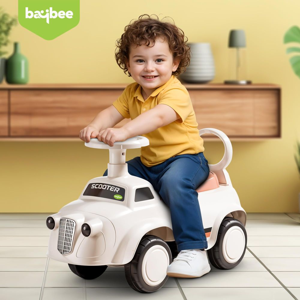 Baybee - Poco Ride-On Push Car - White
