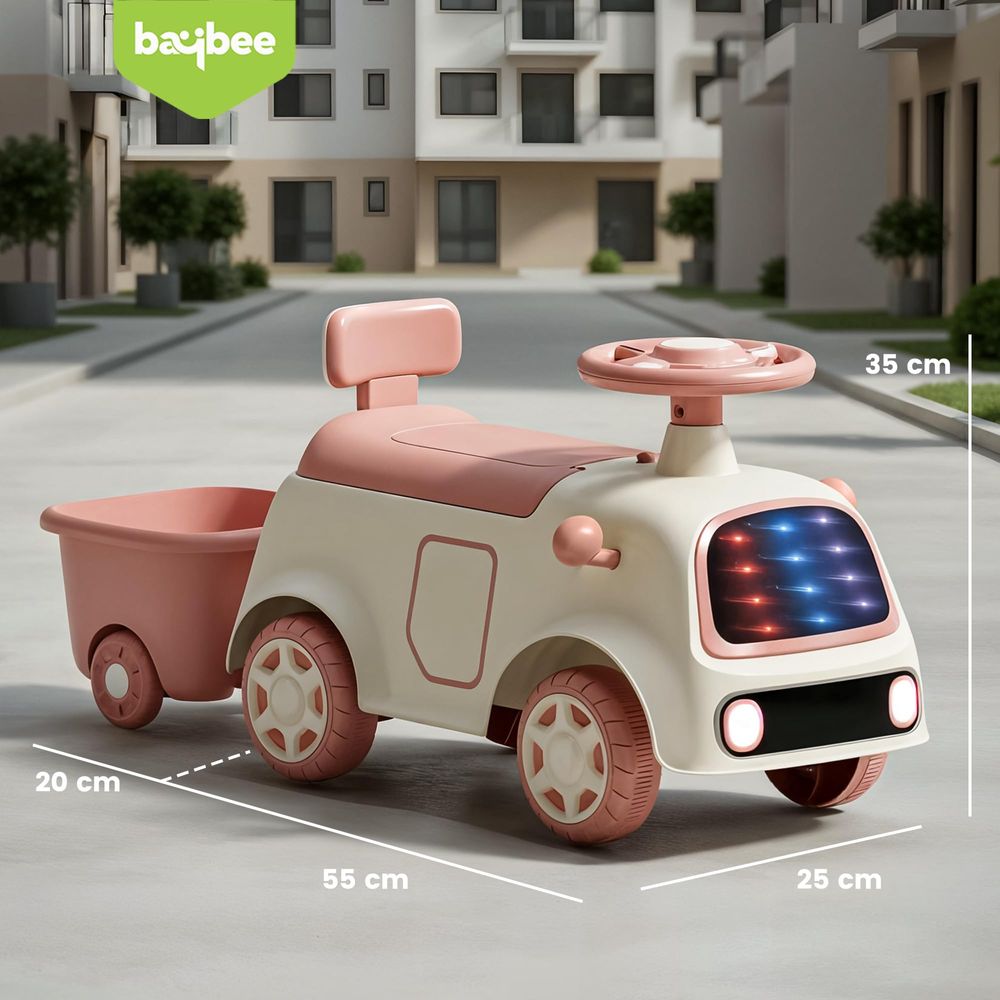 Baybee Lumos Kids Ride-On Push Car - Multicolor