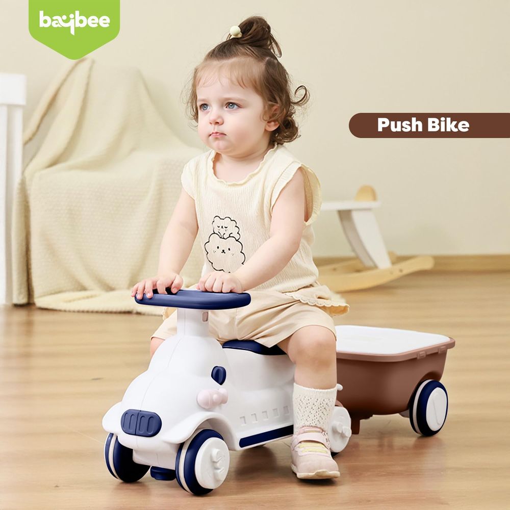 Baybee - 4-In-1 StepGo Baby Ride-On Push Car With Lights & Music