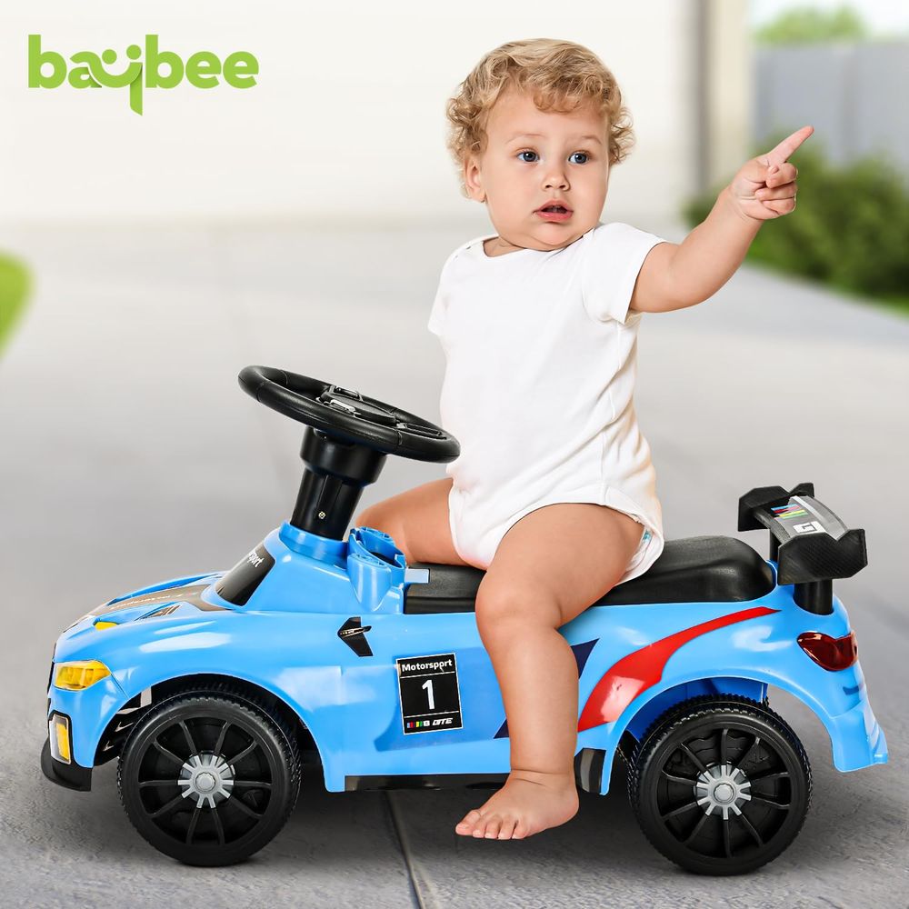 baybee - Drift Push Ride On Car For Kids - Blue
