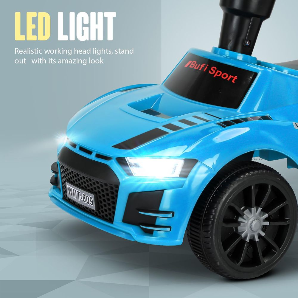 baybee - Bufi Push Ride On Car For Kids - Blue
