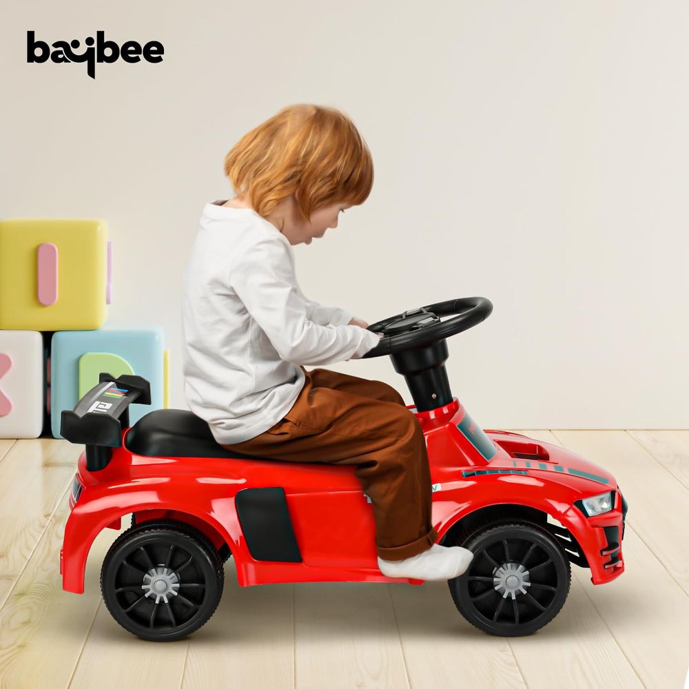 baybee - Bufi Push Ride On Car For Kids - Red