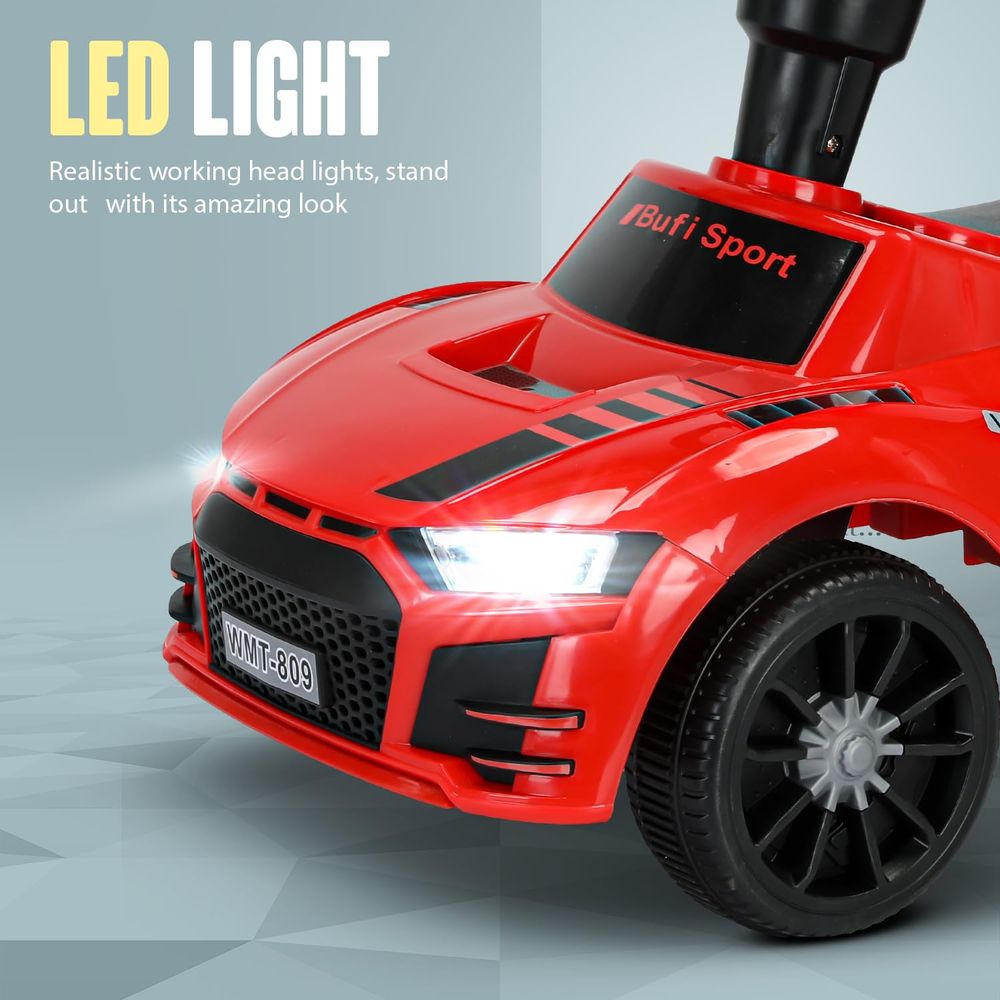 baybee - Bufi Push Ride On Car For Kids - Red
