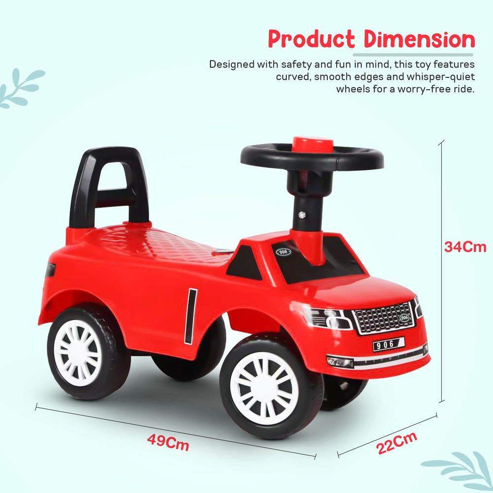 baybee - Ride On Push Car For Kids - Red