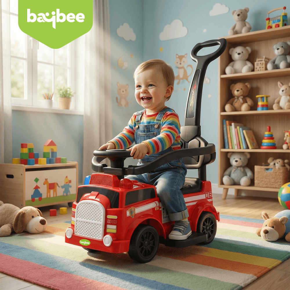 Baybee - Rovel 2 In 1 Baby Ride On Car