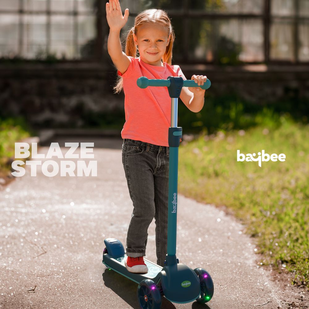 Baybee - Blaze Storm Kids Scooter - Green