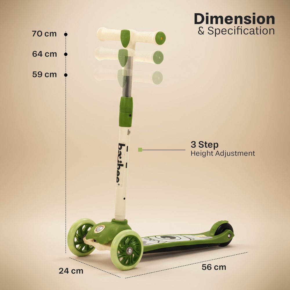 بايبي - سكوتر أطفال بثلاث عجلات - متعدد الألوان