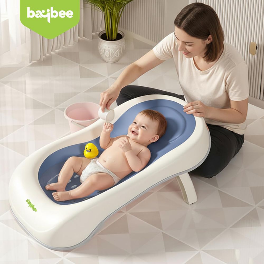 Baybee Foldable Baby Bath Tub With Soft Rubber Mesh Seat