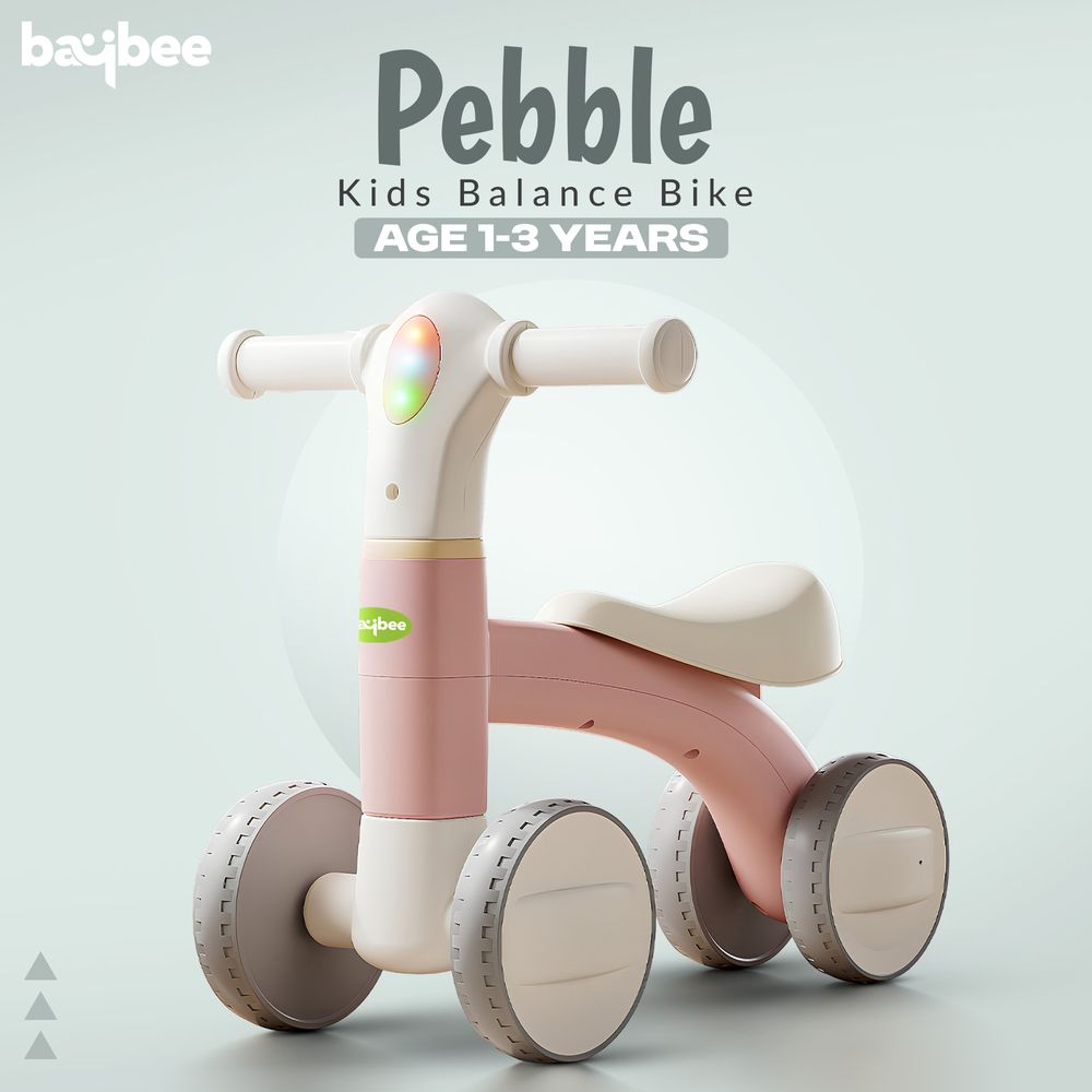 Baybee - Pebble Kids' 4-Wheels Balance Bike - Multicolor