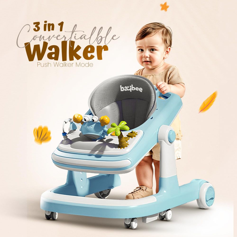 Baybee - 3-In-1 Baby Walker - Multicolor