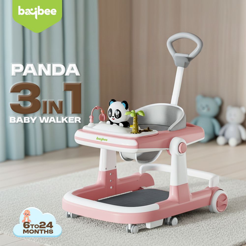 Baybee - Panda 3 In 1 Baby Walker