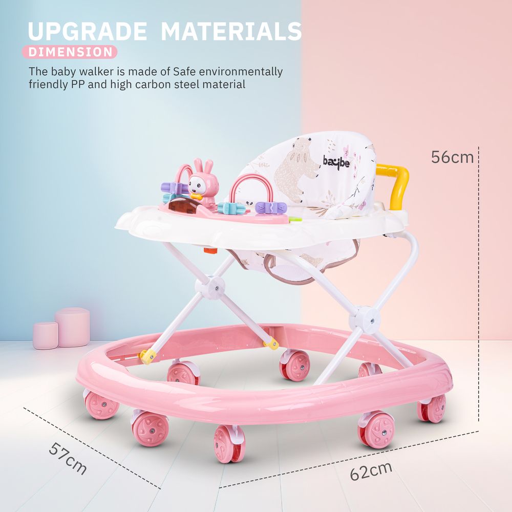 Baybee - Zato Baby Walker - Pink