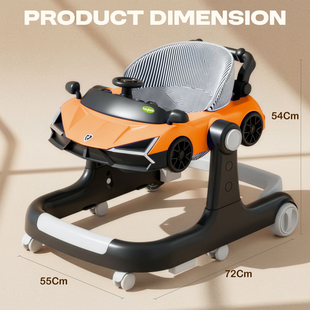 Baybee - Lambo 2 In 1 Baby Walker