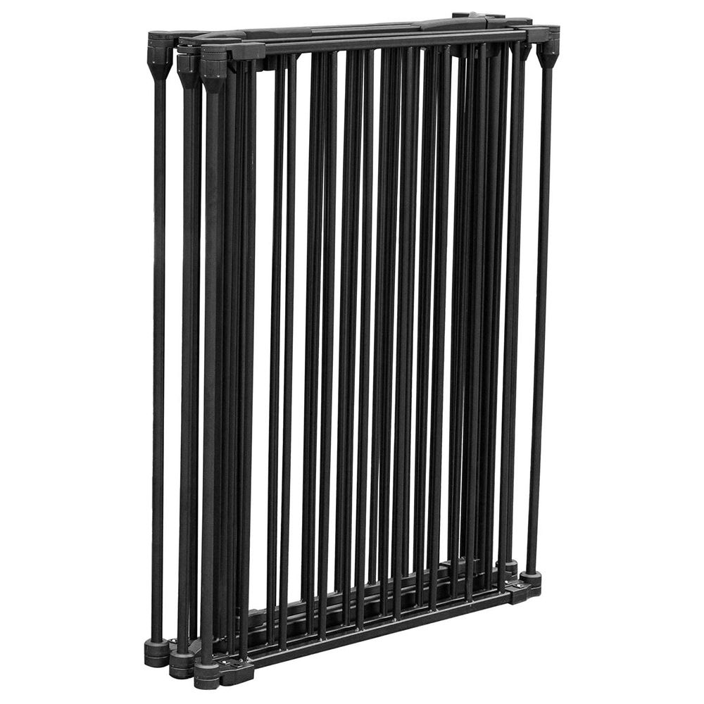 Baybee Baby Safety Gate Adjustable Metal Barrier Fence - Black