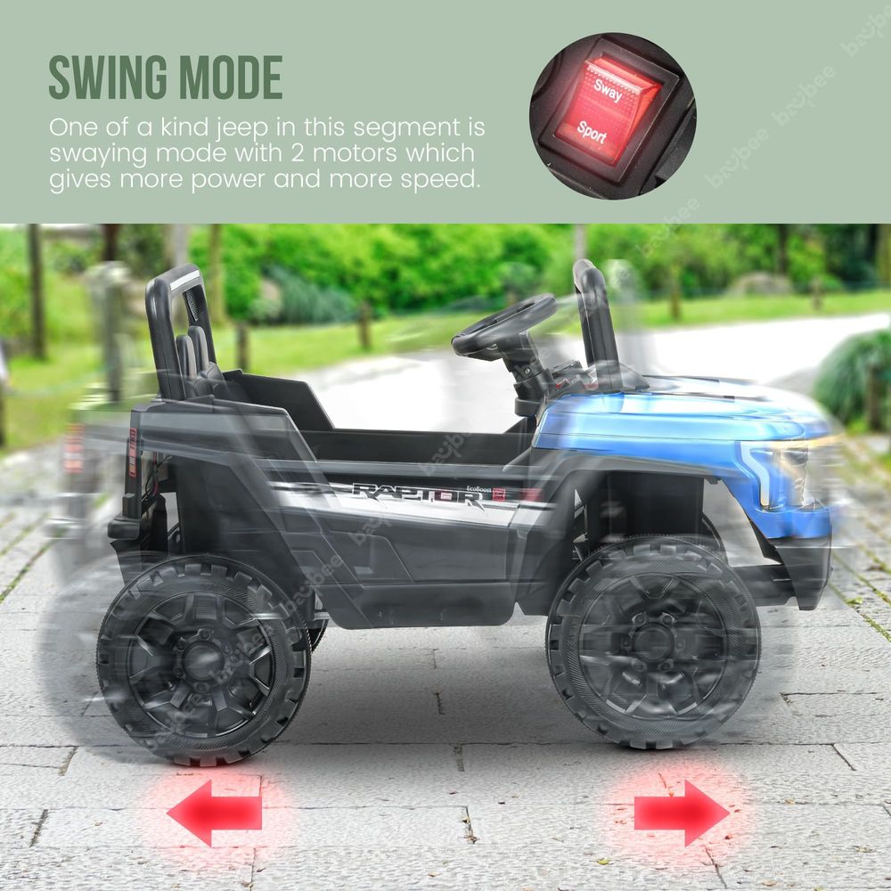 Baybee - Kid's Battery Operated Ride-On Jeep - Blue