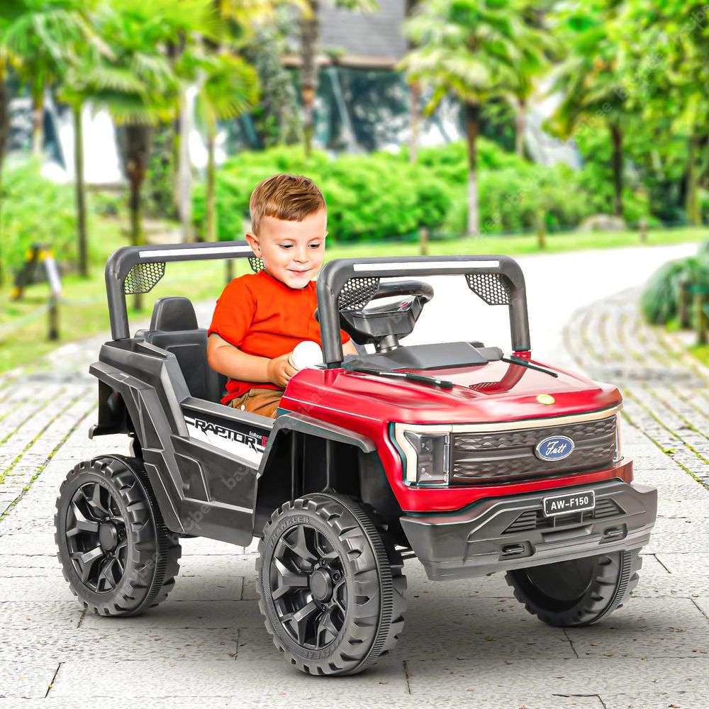 Baybee - Kid's Battery Operated Ride-On Jeep - Red