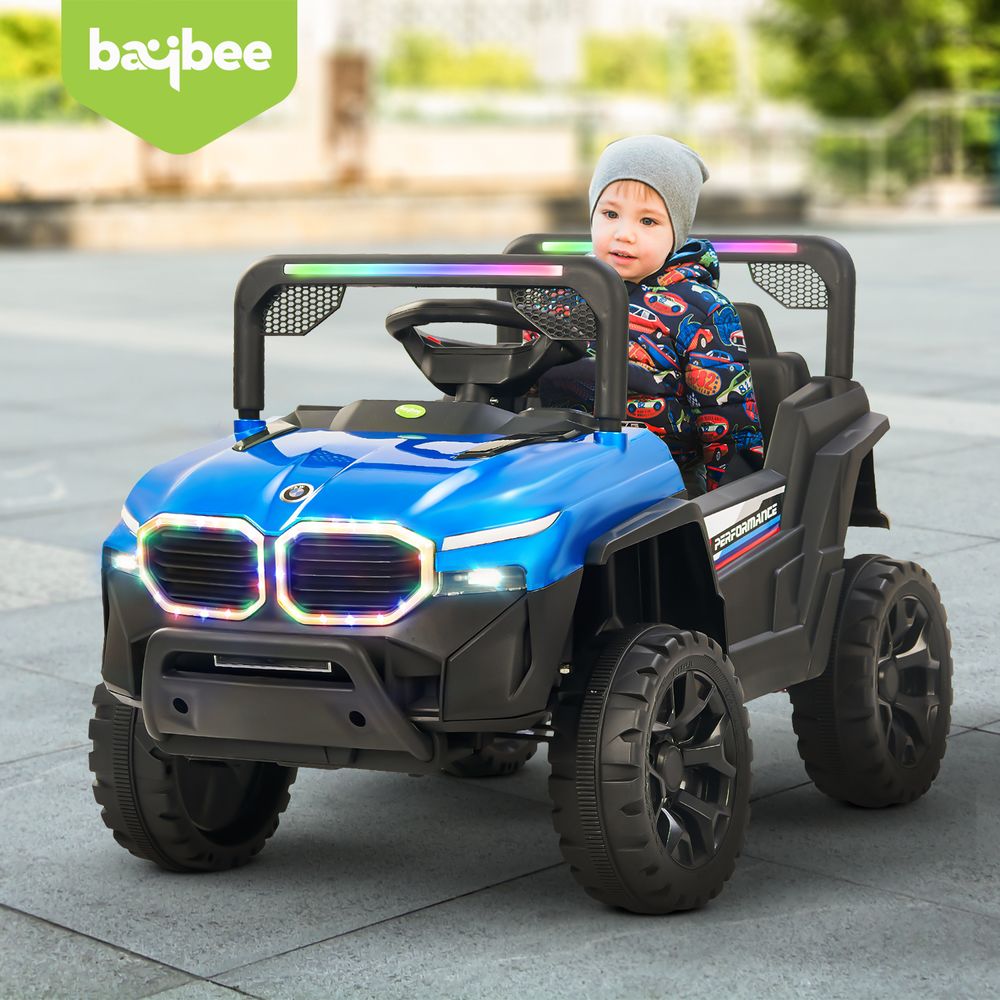 Baybee - Alfton Pro Battery Operated Ride-On Jeep - Blue