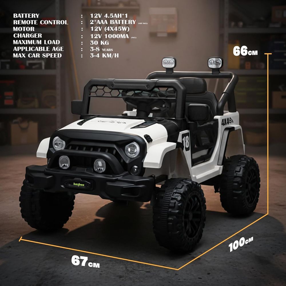 سيارة جيب كهربائية للأطفال من بايبي - تريكر