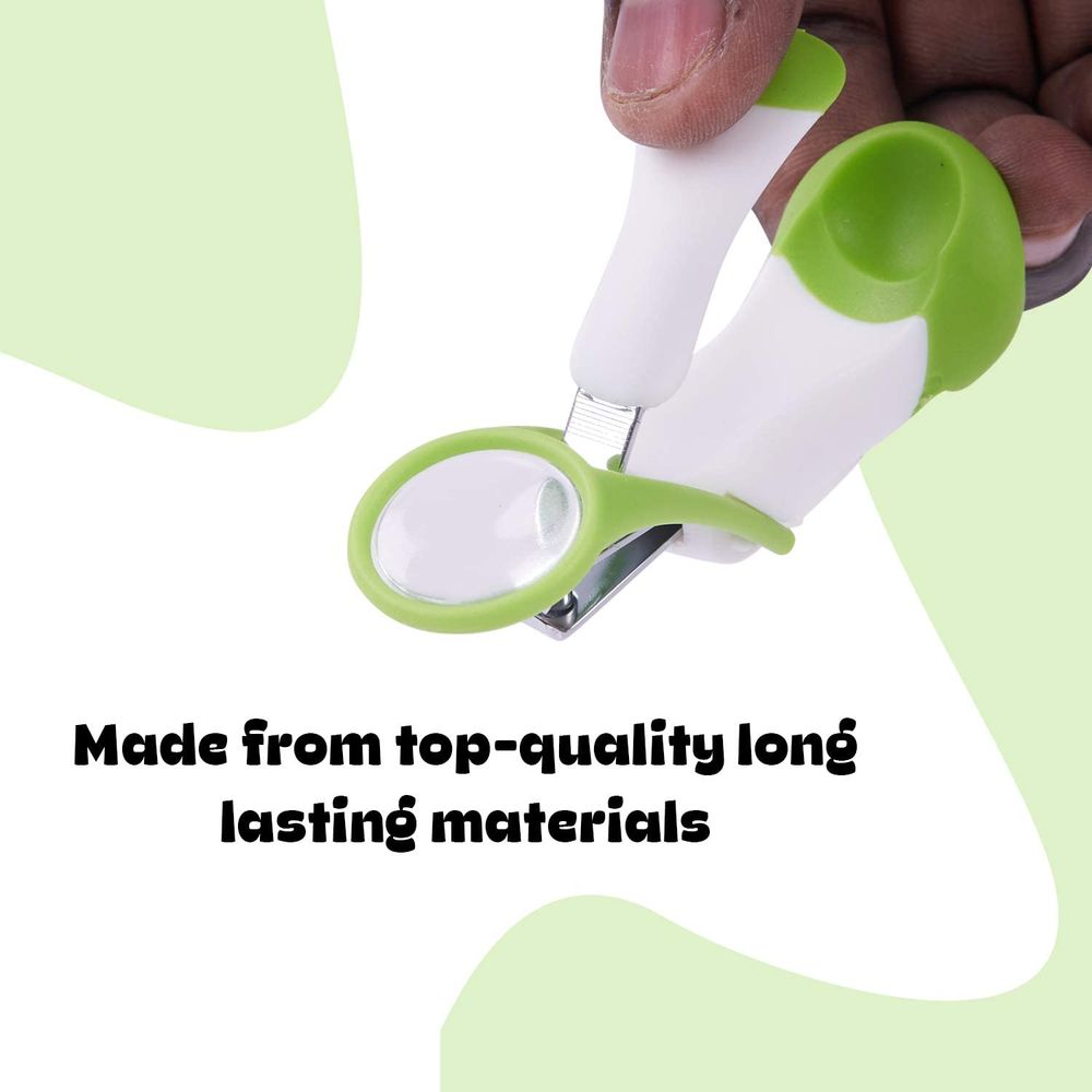 بايبي - مقص أظافر للأطفال مزود بعدسة مكبرة