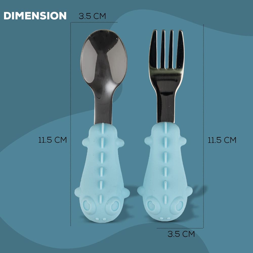 Baybee Stainless Steel Baby Spoon Set