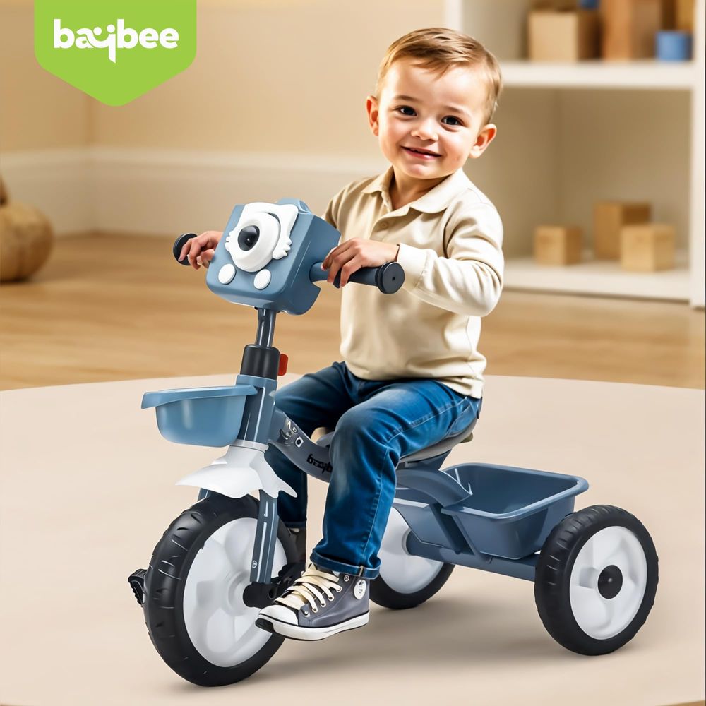 Baybee - Rollito Kids' Tricycle With Toy Camera Handle - Multicolor
