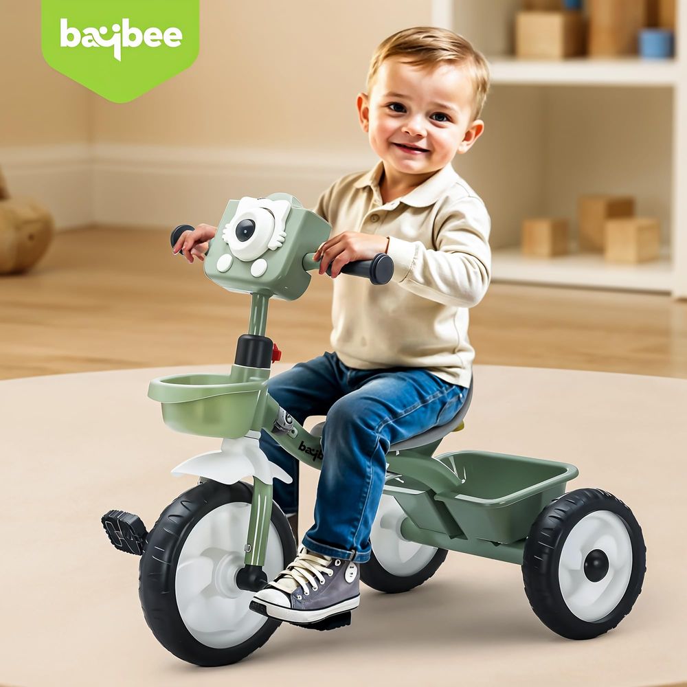 Baybee - Rollito Kids' Tricycle With Toy Camera Handle - Multicolor