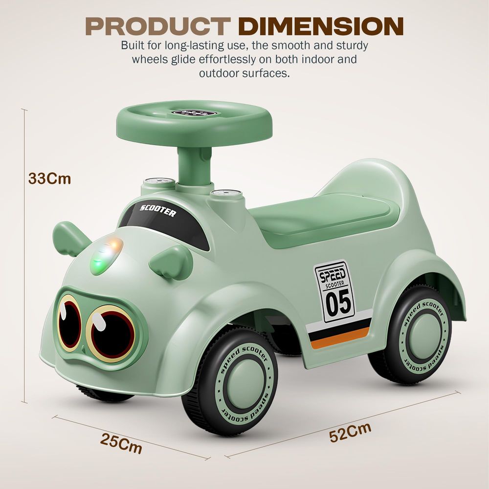 بايبي - سيارة دفع للأطفال - متعددة الألوان